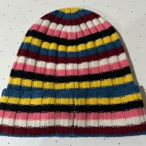 Free People Multi Color Stripe Beanie